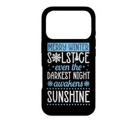 Merry Winter Solstice Even The Darkest Night Awakens Case for iPhone 17 Pro