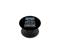 Merry Winter Solstice Even The Darkest Night Awakens PopSockets Adhesive PopGrip