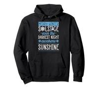 Merry Winter Solstice Even The Darkest Night Awakens Pullover Hoodie