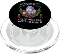 Merry Winter Solstice Happy Yule Funny Christmas Costume PopSockets PopGrip for MagSafe