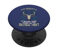 Merry Winter Solstice Happy Yule Thanks For The Cultural PopSockets Adhesive PopGrip