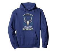 Merry Winter Solstice Happy Yule Thanks For The Cultural Pullover Hoodie, Adult Unisex, Navy Blue, X-Large