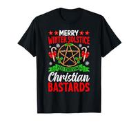 Merry Winter Solstice You Thieving Christian Bastards Xmas T-Shirt