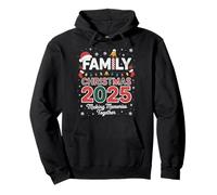 Merry Xmas Family Christmas 2025 Santa Hat Pullover Hoodie