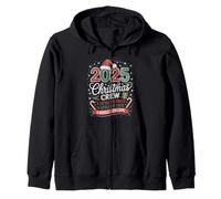 Merry Xmas Family Christmas 2025 Santa Hat Zip Hoodie