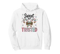 Merry Xmas Sweet but Twisted Does That Make Me A Candy Cane Pullover Hoodie