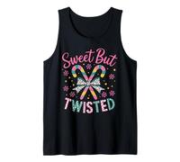 Merry Xmas Sweet but Twisted Does That Make Me A Candy Cane Tank Top