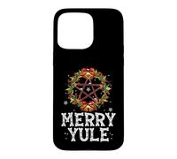 Merry Yule Winter Solstice Holly Pentagram Gift Case for iPhone 15 Pro Max