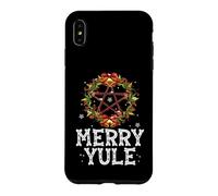 Merry Yule Winter Solstice Holly Pentagram Gift Case for iPhone XS Max