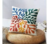 Merrycolor Boho Abstract Matisse Throw Pillow Covers 18x18 Soft Tufted Colorful Pillow Covers Mid Century Aesthetic Art Modern Boho Pillows Decorative Throw Pillow Case for Couch Living Room Bed