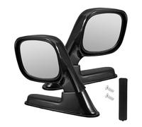 MERRYHAPY 1 Pair Black Car Blind Spot Rearview Mirrors with Plastic and Glass, Wide Angle Side View Mirror Enhancing Driving Safety and Expanding View for Vehicles