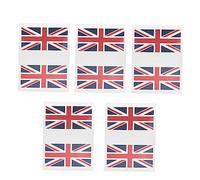 MERRYHAPY 10 Sets Patriotic Sticker Union Jack Flags England Accessories Sports Match Face National Flag Decals