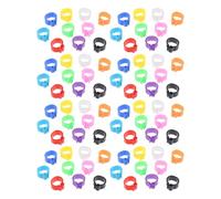 MERRYHAPY 100 Pcs Plastic Bird Leg Bands for Parakeets and Other Birds Easy to Manage Identification Clip Rings 10mm Size Reduce the Possibility of Loss Random Color
