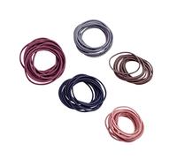 MERRYHAPY 100pcs Seamless Elastic Hair Ties Ponytail Holders Stretch Hair Bands for Women and Girls Multi-color Rope Elastics