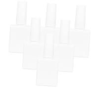 MERRYHAPY 10ml Empty Nail Polish Bottles Set of 6 with Brush Portable Glass Nail Gel Container and Touch-ups for Home and Travel