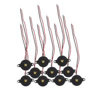 MERRYHAPY 10pcs Active Piezoelectric Alarm Buzzer Dc High Decibel Electronic Continuous Sound Beeping for Physics Projects Electronic Warning Bells and Game Alarms