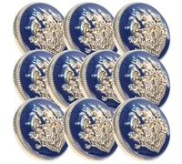 MERRYHAPY 10pcs Alloy Sew-on Buttons Decorative Metal Buckles for Button Replacement Easy Hand Sewing, Vintage Style Suitable for Clothes, Coats, and DIY Craft Projects at Home or Shopping