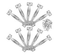 MERRYHAPY 10pcs Inch Metal Gate Handle with Comfortable Grip and Easy Mounting, Rustic Bow Shape Iron Pull for Garden Shed Door and Kitchen Sliding Door, Vintage Style with Polished Silver