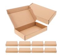 MERRYHAPY 10pcs Kraft Paper Shipping Boxes Brown Small Business Packaging Boxes Sturdy Design and Versatile Use for Mailing and Posting Needs