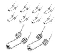 MERRYHAPY 10pcs Metal Torsion Springs Heat Resistant Curling Rod Replacement DIY Accessories for Hair Styling Tools with Stable Elasticity and Extended Durability