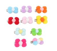 MERRYHAPY 10Pcs Mini Pet Hair Bow Clips for Dogs and Cats Chic Bowknot Design Pet Hair Accessories Random Color Suitable for Daily Wear and Festive Events Random Color