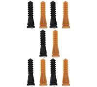 MERRYHAPY 10Pcs Poultry Plucker Rubber Fingers Set Yellow Cowhide and Black Rubber Sticks for Chicken Duck Goose Hair Removal Plucker Machine Attachment