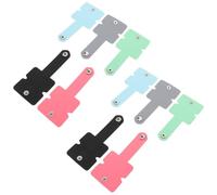 MERRYHAPY 10pcs Silicone Earphone Cord Organizer High Elasticity Cable Keepers with Snap Button USB Data Cable Wraps for Earphone Charging Cord Management at Home Office Travel