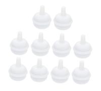 MERRYHAPY 10pcs White Silicone Bottle Straw Balls Feeding Bottle Accessories Replacement for Training Straw Cups Portable Safe Design