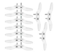 MERRYHAPY 10pcs Window Cord Cleats Plastic Blind Rope Cleat Sturdy Cord Holders Protect and Pets for Docking Ropes and Tarps