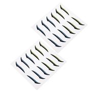 MERRYHAPY 12pairs Invisible Double Stickers Women Eyeliner Strips Sweatproof Colors for All-day Eye Makeup for Creating Bigger Attractive Eyes