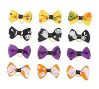 MERRYHAPY 12pcs Halloween Pet Dog Hair Bows Puppy Grooming Accessories for Festive Occasions for Dressing up Your Dog