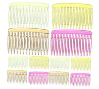 MERRYHAPY 12pcs Plastic Hair Clip Combs Vintage Small French Side Hair Combs for Women Style Accessories Random Color