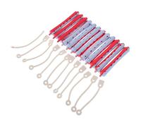 MERRYHAPY 12pcs Plastic Hair Perm Rods Durable Curling Rollers for Salon Home Use Nonslip Design for Easy Diy Hair Styling Gray Blue Red