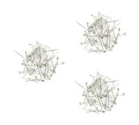 MERRYHAPY 150pcs Bobby Pins Long Pad Hair Clip Pad Silver Bun Clip Diy Hair Accessories