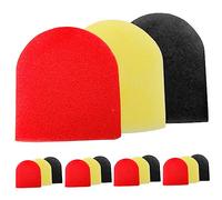 MERRYHAPY 15pcs Thickened Sponge Microphone Cover Mic Sponge Protective Cover for Live Streaming Singing Heavy Duty Windscreen