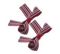 MERRYHAPY 1pair Mini Striped Bow Hair Clips for Boys and Girls Cute Decorative Hairpins for Weddings and Birthdays Easy Use Edge Design for Securing and Keeping Hair Place