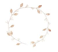 MERRYHAPY 1pc Alloy Leaf Bridal Headdress Hair Band Elegant Wedding Hair Accessory for Bride and Guests Handmade Headwear for Special Occasions