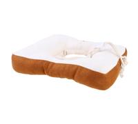 MERRYHAPY 1pc Cat Anti-bite and Anti-lick Collar Toast Shape Protective Recovery Neck Collar for Cats Soft Lightweight Light Brown