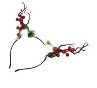 MERRYHAPY 1pc Christmas Antler Hairband for Boys and Girls Dark Holiday Headband Fun Reindeer Costume Accessory for Boy Girl Parties