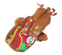 MERRYHAPY 1pc Christmas Dog Costume Lightweight Cold Pet Clothing for Puppies Kittens Fun Xmas Apparel for Outdoor Activities Parties Neat Stitching Eye-catching Design