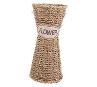 MERRYHAPY 1Pc Handmade Woven Flower Basket Decorative Storage Vase for Dried Flowers Lightweight Natural Material for Home Decor and Floral Arrangements