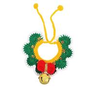 MERRYHAPY 1pc Knitted Cat Collar Bell Soft Pet Supplies for Cat Dog Adjustable Size Cute Christmas Party Accessory