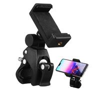 MERRYHAPY 1Set Adjustable Mic Holder Stand with Phone Clip Rotating Microphone Cradle for Musicians Podcasters Vloggers Durable Easy Installation Compatible with Various Stands