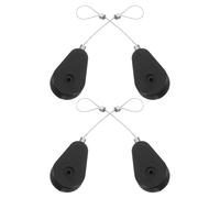 MERRYHAPY 1set Automatic Retractable Anti-Theft Steel Cable Lock with Telescopic Wire Holder Adjustable Pull-Resistant Security Lock Box for Gaming Controllers Tablets and Electronics Black