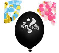 MERRYHAPY 1Set Gender Reveal Balloons with Confetti for Boy Girl Latex Decorations for Gender Reveal Party Fun Shower Game Photo Props