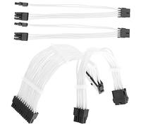 MERRYHAPY 1Set Modular Power Supply Cable Kit Extension Cables Sleeved PC Power Cable for Atx Power Supply Supports Motherboard GPU Connections