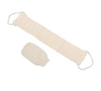 MERRYHAPY 2 Pack Exfoliating Back Bath Rubbers Long Strip Sisal Loofah for Shower Body Scrubber Glove Set Back Washcloth Towel Skin Exfoliator for Men Women