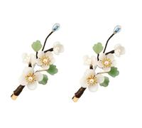 MERRYHAPY 2 Pcs Bride to Be Headband Chinese Floral Hairpin Women's Engagement Hair Accessory Headwear