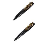 MERRYHAPY 2 Pcs Massage Comb Guasha Men Ox Horn Massage Facial Rollers Cradle Scalp Scraper Reflexology Tools Sticks Back Massager Body Massager Handheld Massagers Scalp Comb Cap Black Horns