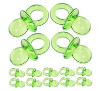 MERRYHAPY 200pcs Clear Acrylic Mini Pacifiers for Shower Decorations Modern Stylish Party Favors for Boys Elegant DIY Centerpieces Gender Neutral Decor
